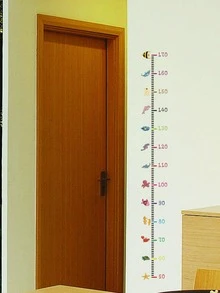 1pc PVC Height Wall Sticker, Modern Marine Animal Pattern Self-adhesive Wall Decal For Home Decoration - Multicolor - View 3