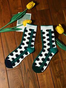 Men Graphic Crew Socks - Multicolor - View 2