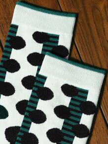Men Graphic Crew Socks - Multicolor - View 4