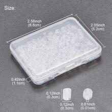 3*3mm Transparent Plastic Ear Clog Earring Plugs Boxed About 500pcs For Holding Earring Backs - Clear - View 4