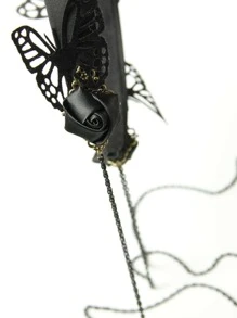 Băng đô trang trí hình bướm - màu đen - Xem 5