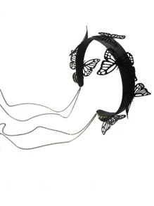 Băng đô trang trí hình bướm - màu đen - Xem 6