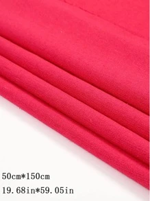 1 PC 50*150 cm Vải Lanh Màu Hồng-Nhìn Vải (Có Thể Được Sử Dụng Cho Vải Đính Kim Cương/Vải thêu/Cắt Mảnh Lớn) - Màu Hồng Tươi - Xem 3