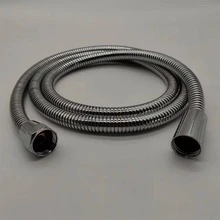 1入組不銹鋼淋浴頭管，浴用現代質感銀色淋浴軟管
