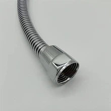 1入組不銹鋼淋浴頭管，浴用現代質感銀色淋浴軟管