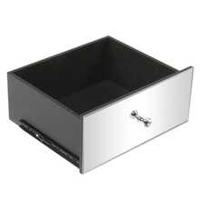 Mirror Big Five Drawer Chest Of Drawers Can Be Used For Bedside Table Chest Of Drawers Silver - Silver - View 2