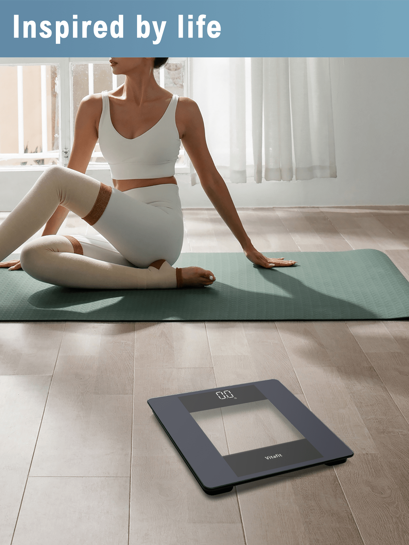 Vitafit Digital Bathroom Scale for Body Weight, Weighing Professional