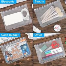 12pcs Solid Binder Pocket, Simple Multi-purpose Binder Pocket For Office - Clear - View 4