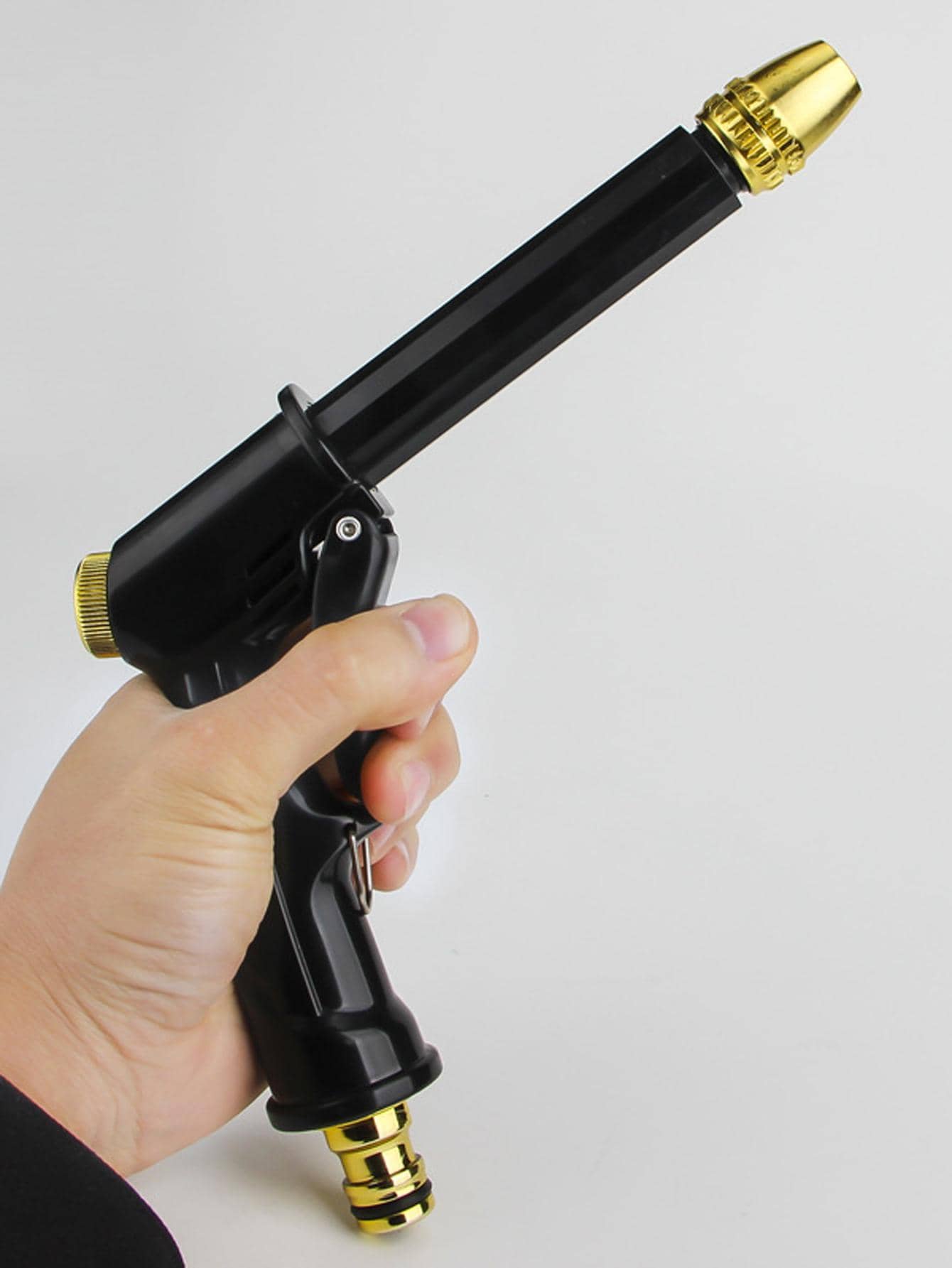 1pc Pressurized Watering Spray Gun - Black - View 1