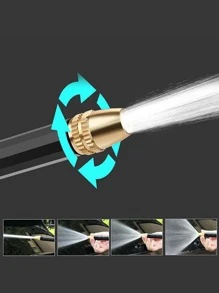 1pc Pressurized Watering Spray Gun - Black - View 4