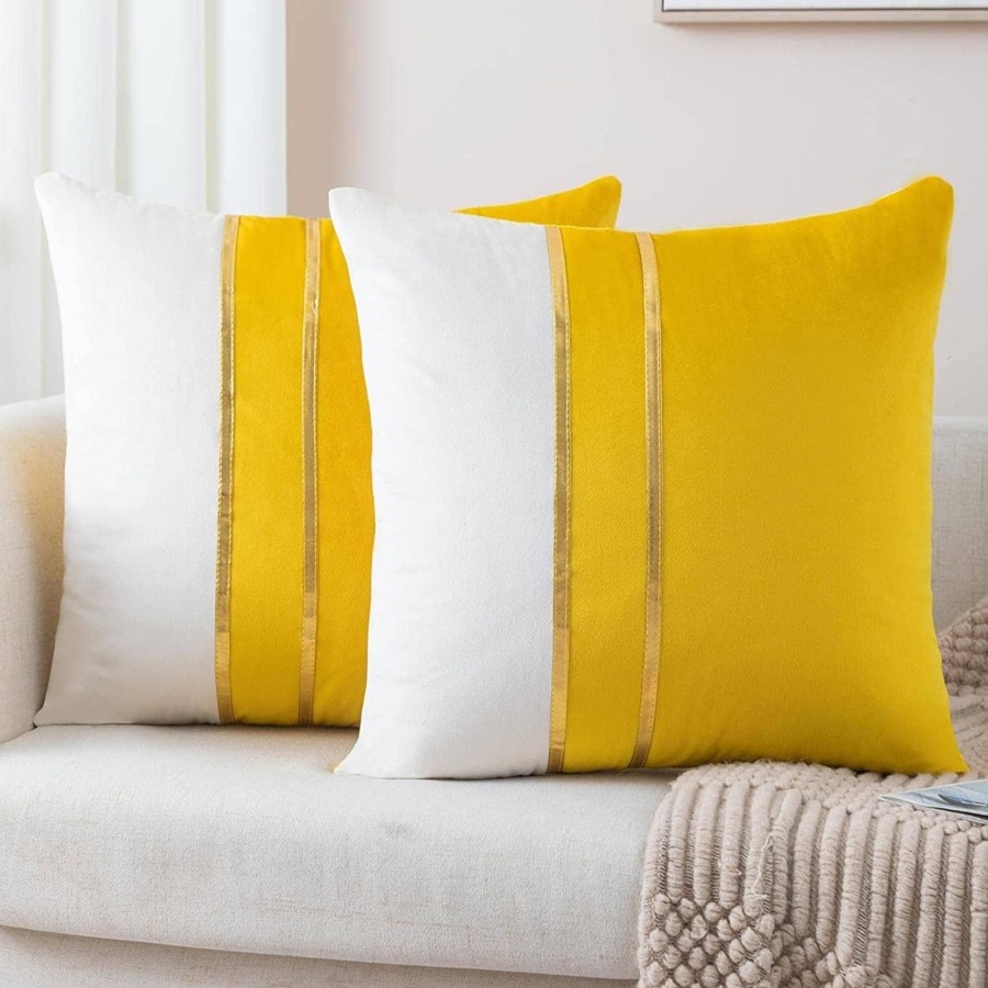 1 Stück Kissenbezug ohne Füllstoff Farbblock,