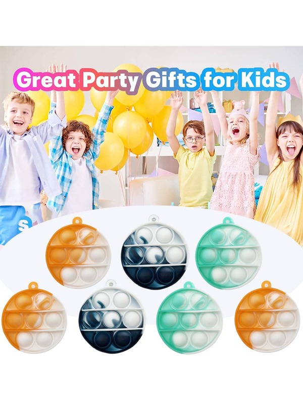 12pcs Mini Pop Fidget Toys Pack Party Favors, Pop Bubble Fidget Bulk