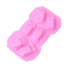 1 pieza Molde de pastel en forma de coche - Rosa - Ver 6