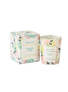 1pc Flower & Slogan Graphic Candle - Baby Pink - View 8