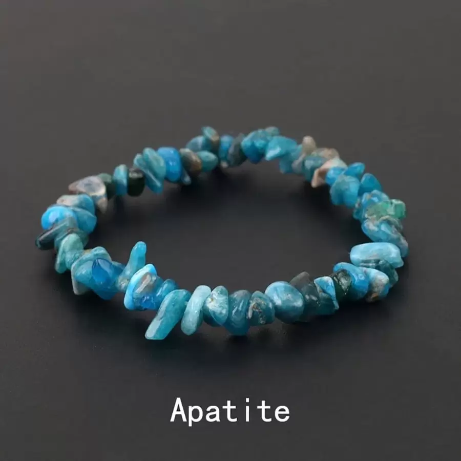 Vòng tay đá quý tự nhiên không đối xứng hạt co giãn Nuggets vòng tay thạch anh pha lê hồng cho phụ nữ