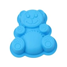 1pc Cartoon Bear Shaped Cake Mold - Blue - View 1
