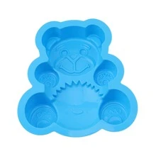 1pc Cartoon Bear Shaped Cake Mold - Blue - View 3