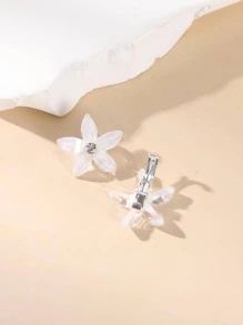10 chiếc vòng cài tóc hình hoa trang trí, bông tuyết thanh lịch, thích hợp cho ngày Valentine, đi học, đi nghỉ mát, dự tiệc, phụ kiện tóc, phụ kiện đội đầu, kẹp tóc, phong cách Boho, du lịch, sinh nhật. - trắng - Xem 4