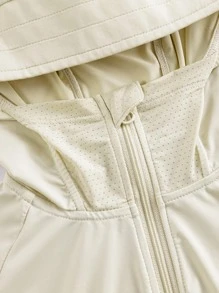 Toddler Girls Rabbit Print Raglan Sleeve Hooded Jacket - Mint Green - View 4