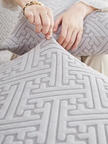 1 PC Jacquard Polyester Sofa Nắp Bảo Vệ Phòng Khách Thun Ghế Sofa - Màu Xám nhạt - Xem 8