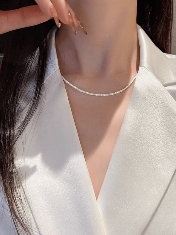 1 pieza Collar moda aleación de zinc minimalista para mujeres para decoración diaria