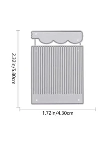 1pc Tassel Design Cutting Die - Silver - View 8