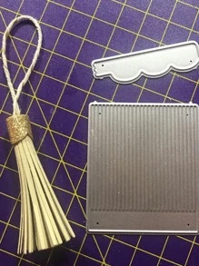 1pc Tassel Design Cutting Die - Silver - View 5