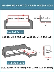 1 PC Jacquard Polyester Sofa Nắp Bảo Vệ Phòng Khách Thun Ghế Sofa - Màu Xám nhạt - Xem 6