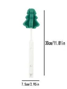 1pc Tree Design Cleaning Brush - Green - View 3