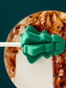 1pc Tree Design Cleaning Brush - Green - View 6