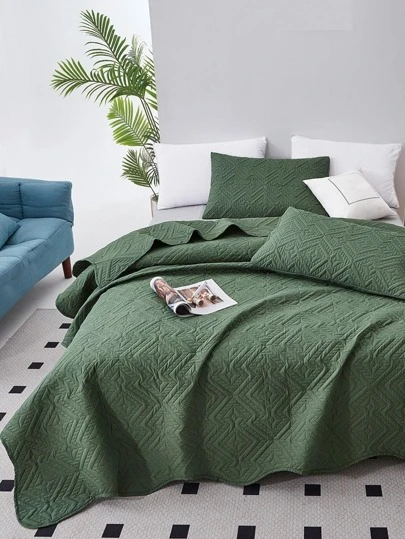 3pcs Geometric Pattern Bedspread Set