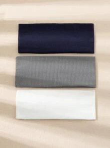 3 piezas Banda de pelo unicolor - Multicolor - Ver 2