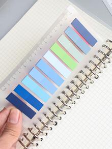 6入組混合顏色索引便簽，簡單素色便簽，適合辦公室，學生 - 彩色 - 查看 4