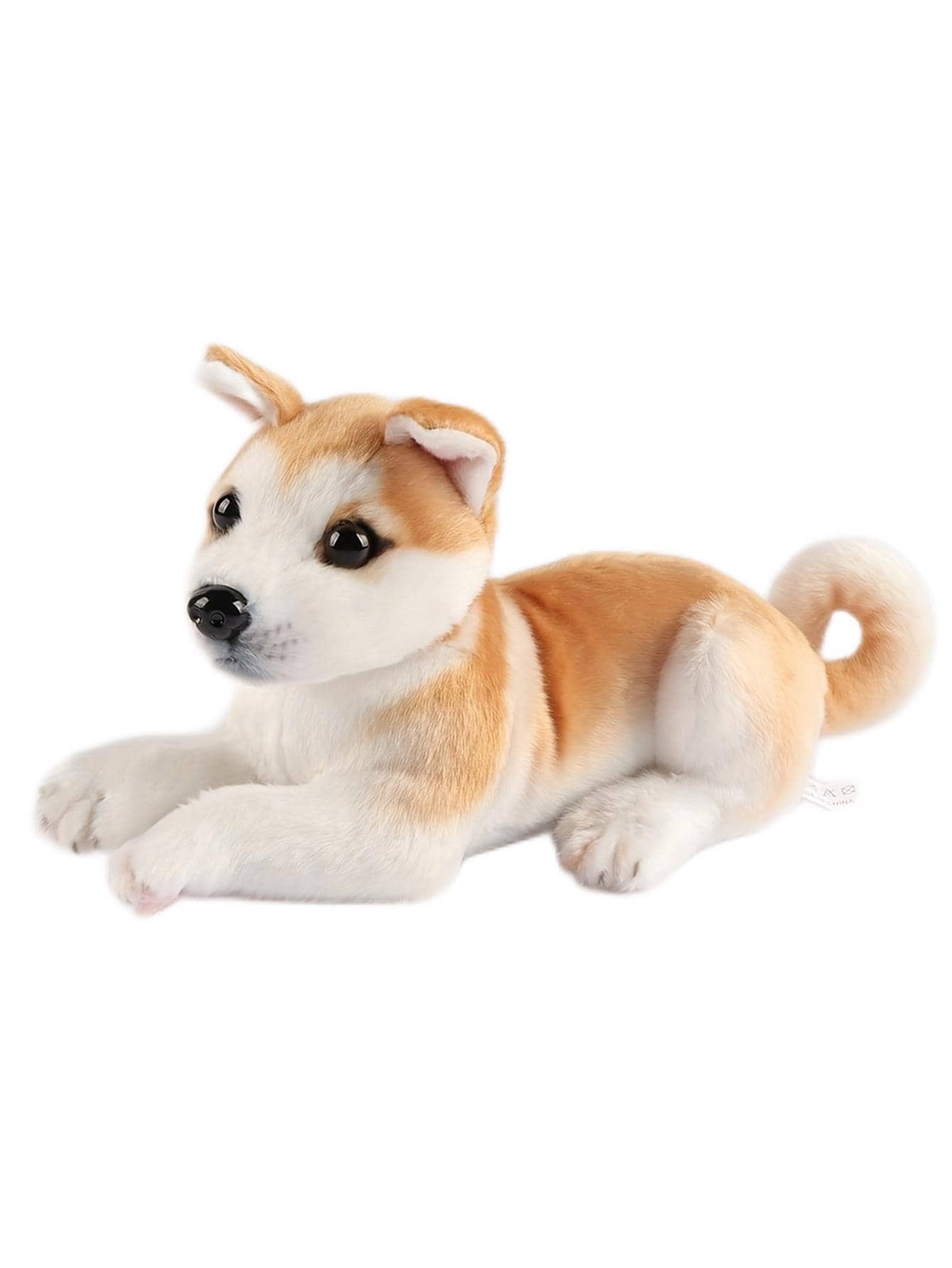 Molutian 9.84インチ/25cm リアルなコーギー秋田ぬいぐるみ、柴犬