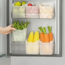 2pcs Refrigerator Door Hanging Storage Box - Clear - View 6