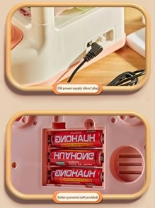 1 pieza Máquina de garra de juguete para niños con música, luces y garras de muñeca, adecuada para niñas y niños, regalo para niños. Funciona con adaptador o pilas (no incluidas) Accesorios aleatorios, decoración del hogar - Verde - Ver 6