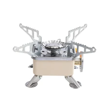 1pc Foldable Camping Gas Furnace - White - View 1