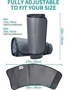 Nekteck Leg Massager for Circulation Air Compression and Relaxation, for Calf Foot and Arms, with Handheld Controller - Grey - View 8