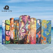 1pc Graphic Print Sport Towel - Multicolor - View 1