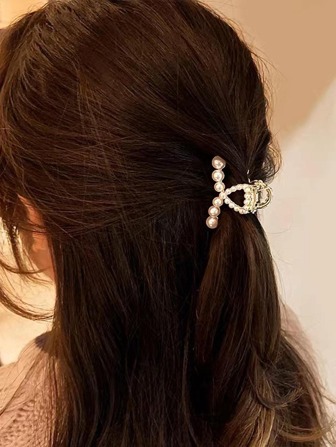 קישוטי שיער פנינים מלאכותיות טופר לשימוש יומיומי עבור תסרוקות בנות קז'ואל אלגנטי יום ולנטיין קליפסים לשיער קליפ לסת שיער מהדקים לשיער קליפס שיער קליפס שיער קליפס שיער סתיו חורף אביזרי שיער לנשים לחופשה תלבושות אישה