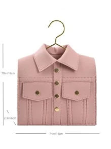 Mini Studded Decor Túi mới lạ Dây đeo chuỗi Pu, Quà tặng mới lạ và hài hước nhất Pefect - Hồng - Xem 3