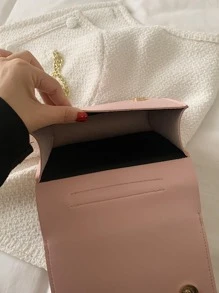 Mini Studded Decor Túi mới lạ Dây đeo chuỗi Pu, Quà tặng mới lạ và hài hước nhất Pefect - Hồng - Xem 5