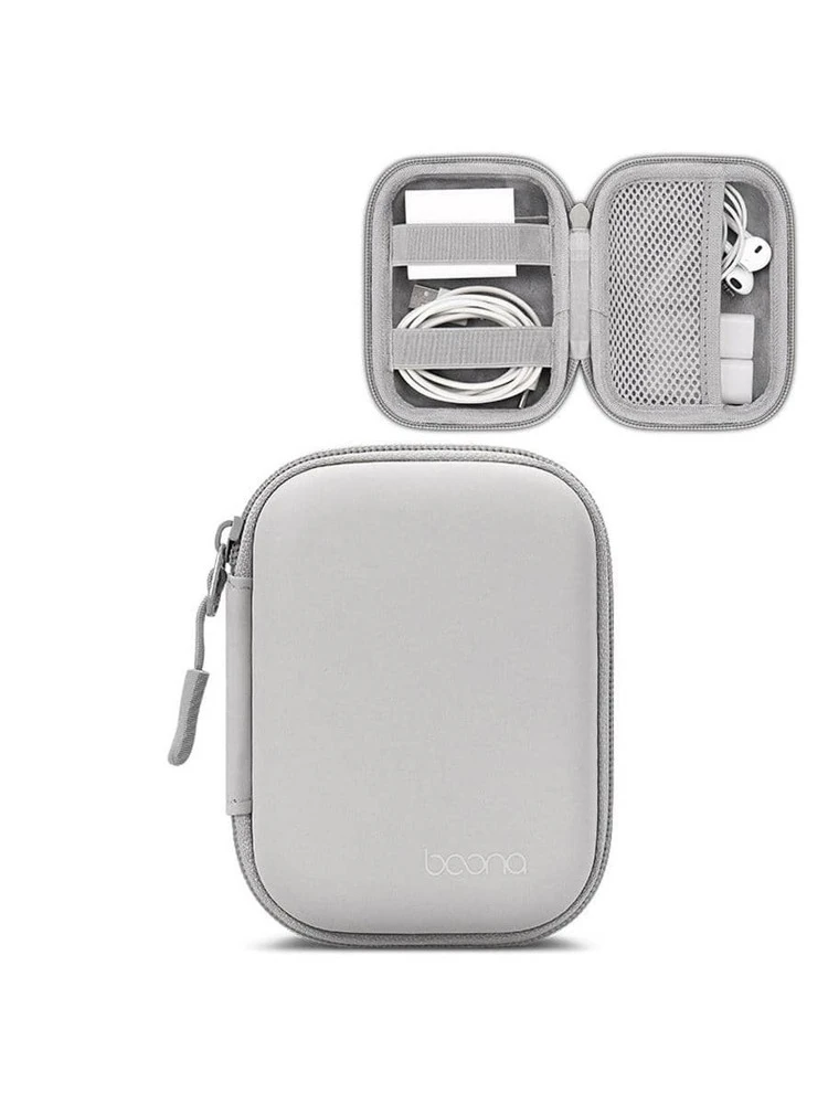 EVA Leather Earphone Case, Data Cable, Charger, USB Drive, USB Shield Hard Shell Protective Storage Box, Shock & Pressure Resistant. Candy Color PU Leather Photo Printer Storage Box, Anti-Scratch & Wear-Resistant. Compact Camera Protective Case