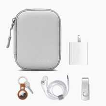 EVA Leather Earphone Case, Data Cable, Charger, USB Drive, USB Shield Hard Shell Protective Storage Box, Shock & Pressure Resistant. Candy Color PU Leather Photo Printer Storage Box, Anti-Scratch & Wear-Resistant. Compact Camera Protective Case