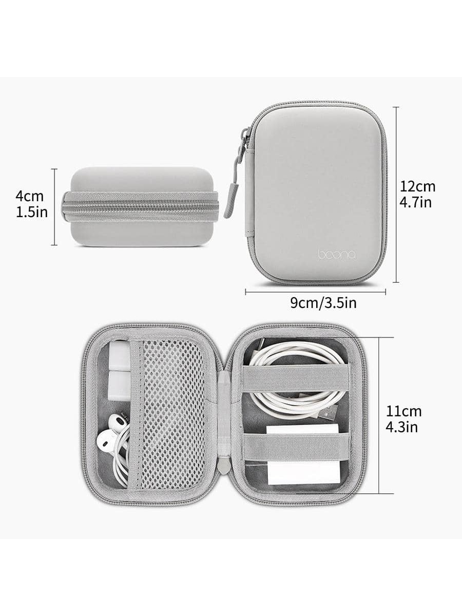 EVA Leather Earphone Case, Data Cable, Charger, USB Drive, USB Shield Hard Shell Protective Storage Box, Shock & Pressure Resistant. Candy Color PU Leather Photo Printer Storage Box, Anti-Scratch & Wear-Resistant. Compact Camera Protective Case