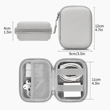 EVA Leather Earphone Case, Data Cable, Charger, USB Drive, USB Shield Hard Shell Protective Storage Box, Shock & Pressure Resistant. Candy Color PU Leather Photo Printer Storage Box, Anti-Scratch & Wear-Resistant. Compact Camera Protective Case