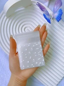 100 Cái Túi Gói Quà In Chấm, Túi Gói PP Trong Suốt Đơn Giản Chấm Bi Cho Quà Tặng - trắng - Xem 7