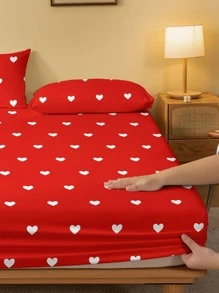 1 Họa Tiết Trái Tim Trang Bị Tấm Vải Hiện Đại Trang Bị Tấm Đáy Cho Phòng Ngủ, Tất Cả Các Mùa - Nhiều màu - Xem 4