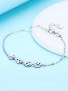 Kaletine سوار فضة عيار 925 مرصع بالزركونيا، هدية عيد ميلاد أو ذكرى زواج أو مناسبة