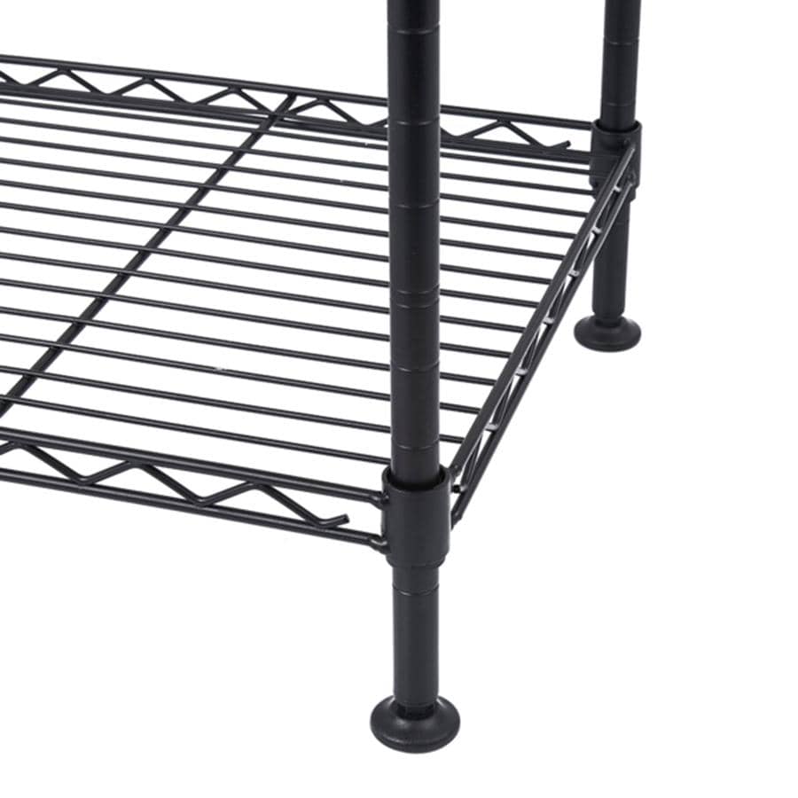 WEKITY Storage Rack, 4Layer Adjustable Storage Rack Unit with A